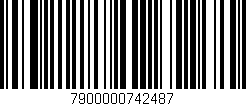 Código de barras (EAN, GTIN, SKU, ISBN): '7900000742487'