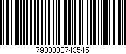Código de barras (EAN, GTIN, SKU, ISBN): '7900000743545'