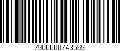 Código de barras (EAN, GTIN, SKU, ISBN): '7900000743569'