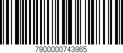 Código de barras (EAN, GTIN, SKU, ISBN): '7900000743965'