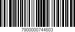 Código de barras (EAN, GTIN, SKU, ISBN): '7900000744603'