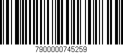 Código de barras (EAN, GTIN, SKU, ISBN): '7900000745259'