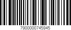 Código de barras (EAN, GTIN, SKU, ISBN): '7900000745945'