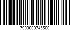 Código de barras (EAN, GTIN, SKU, ISBN): '7900000746508'