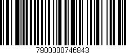 Código de barras (EAN, GTIN, SKU, ISBN): '7900000746843'