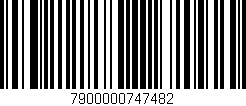 Código de barras (EAN, GTIN, SKU, ISBN): '7900000747482'