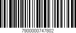 Código de barras (EAN, GTIN, SKU, ISBN): '7900000747802'