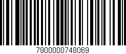 Código de barras (EAN, GTIN, SKU, ISBN): '7900000748069'