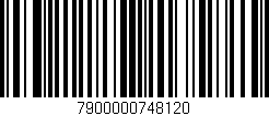 Código de barras (EAN, GTIN, SKU, ISBN): '7900000748120'