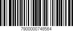 Código de barras (EAN, GTIN, SKU, ISBN): '7900000748564'