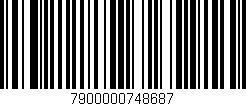 Código de barras (EAN, GTIN, SKU, ISBN): '7900000748687'