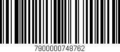 Código de barras (EAN, GTIN, SKU, ISBN): '7900000748762'
