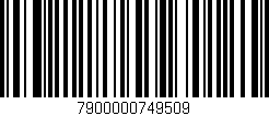Código de barras (EAN, GTIN, SKU, ISBN): '7900000749509'