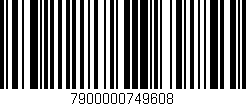 Código de barras (EAN, GTIN, SKU, ISBN): '7900000749608'