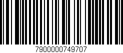 Código de barras (EAN, GTIN, SKU, ISBN): '7900000749707'