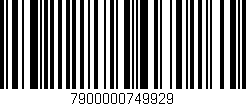 Código de barras (EAN, GTIN, SKU, ISBN): '7900000749929'
