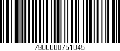 Código de barras (EAN, GTIN, SKU, ISBN): '7900000751045'