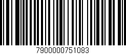 Código de barras (EAN, GTIN, SKU, ISBN): '7900000751083'