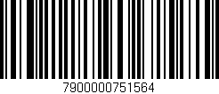 Código de barras (EAN, GTIN, SKU, ISBN): '7900000751564'