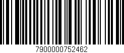 Código de barras (EAN, GTIN, SKU, ISBN): '7900000752462'
