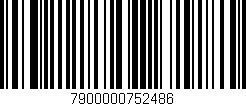 Código de barras (EAN, GTIN, SKU, ISBN): '7900000752486'