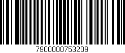 Código de barras (EAN, GTIN, SKU, ISBN): '7900000753209'