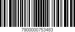 Código de barras (EAN, GTIN, SKU, ISBN): '7900000753483'