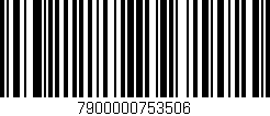 Código de barras (EAN, GTIN, SKU, ISBN): '7900000753506'
