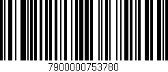 Código de barras (EAN, GTIN, SKU, ISBN): '7900000753780'