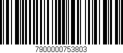 Código de barras (EAN, GTIN, SKU, ISBN): '7900000753803'
