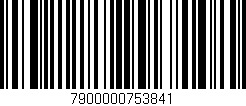 Código de barras (EAN, GTIN, SKU, ISBN): '7900000753841'