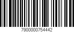 Código de barras (EAN, GTIN, SKU, ISBN): '7900000754442'