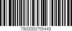 Código de barras (EAN, GTIN, SKU, ISBN): '7900000755449'