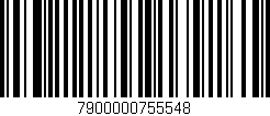 Código de barras (EAN, GTIN, SKU, ISBN): '7900000755548'