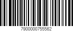 Código de barras (EAN, GTIN, SKU, ISBN): '7900000755562'