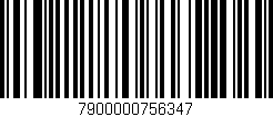 Código de barras (EAN, GTIN, SKU, ISBN): '7900000756347'