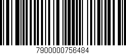 Código de barras (EAN, GTIN, SKU, ISBN): '7900000756484'