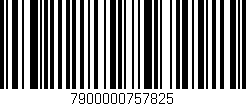 Código de barras (EAN, GTIN, SKU, ISBN): '7900000757825'