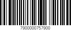 Código de barras (EAN, GTIN, SKU, ISBN): '7900000757900'