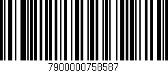 Código de barras (EAN, GTIN, SKU, ISBN): '7900000758587'
