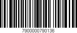 Código de barras (EAN, GTIN, SKU, ISBN): '7900000790136'
