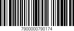 Código de barras (EAN, GTIN, SKU, ISBN): '7900000790174'