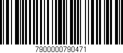 Código de barras (EAN, GTIN, SKU, ISBN): '7900000790471'