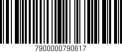 Código de barras (EAN, GTIN, SKU, ISBN): '7900000790617'