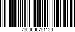 Código de barras (EAN, GTIN, SKU, ISBN): '7900000791133'