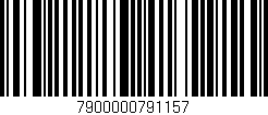 Código de barras (EAN, GTIN, SKU, ISBN): '7900000791157'