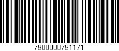 Código de barras (EAN, GTIN, SKU, ISBN): '7900000791171'
