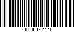 Código de barras (EAN, GTIN, SKU, ISBN): '7900000791218'