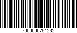 Código de barras (EAN, GTIN, SKU, ISBN): '7900000791232'