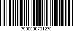 Código de barras (EAN, GTIN, SKU, ISBN): '7900000791270'